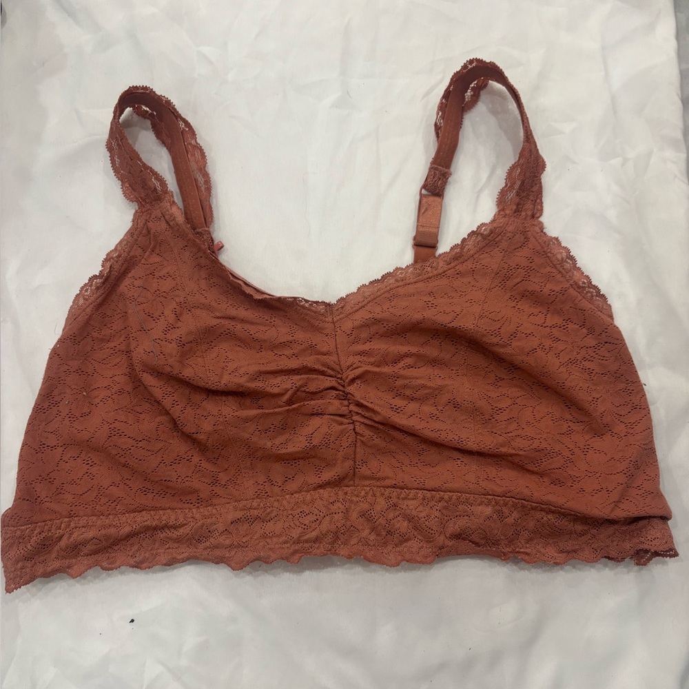 Lace Bralette - Rust